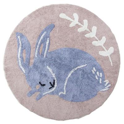sebra-vaevet-gulvtaeppe-kaninen-bluebell-produktbillede