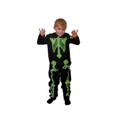 Selvlysende skeletkostume