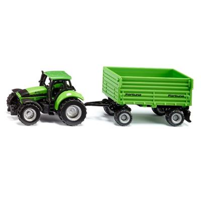 Siku - Deutz-Fahr Traktor med trailer