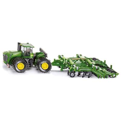 Siku - John Deere Traktor med kultivator - Billede 1