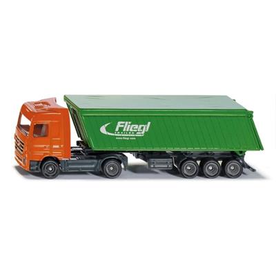 Lastbil med trailer med tag