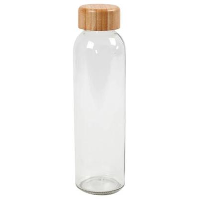 Vandflaske m. Bambuslåg (500 ml)