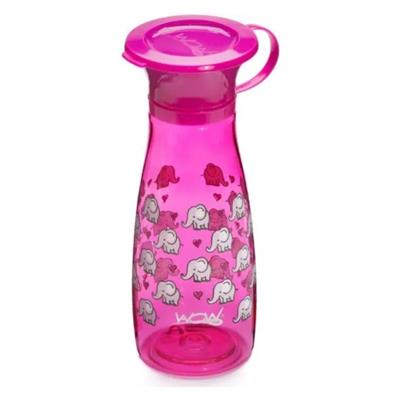 wowkop-blaa-350ml-pink WOW Kop Mini Spildfri (Pink M. Elefanter)
