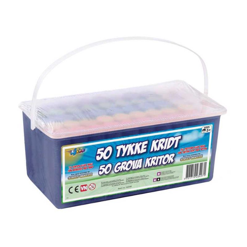 4 Kids - Tykke Gadekridt (50 stk.)