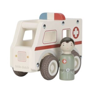 little dutch ambulance med træfigur