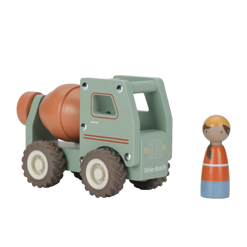 Little Dutch - Cement Lastbil med Træfigur