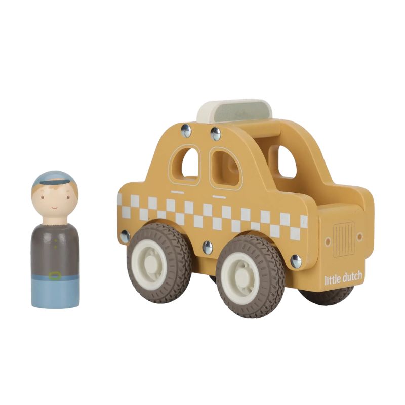 Little-dutch-taxa-med-traefigur Little Dutch - Taxi med Træfigur