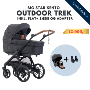 Emmaljunga Big Star SENTO Outdoor Trek med Flat+ Seat og Autostoladapter - Thumbnail Image 1